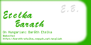 etelka barath business card