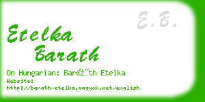 etelka barath business card